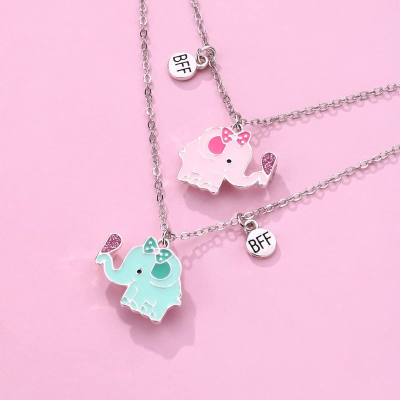 DOYYCA Best Friend Necklace Gifts Friendship Necklace Magnetic Matching Heart Unicorn Dolphin BFF Necklace for 2 Girls - Image 4